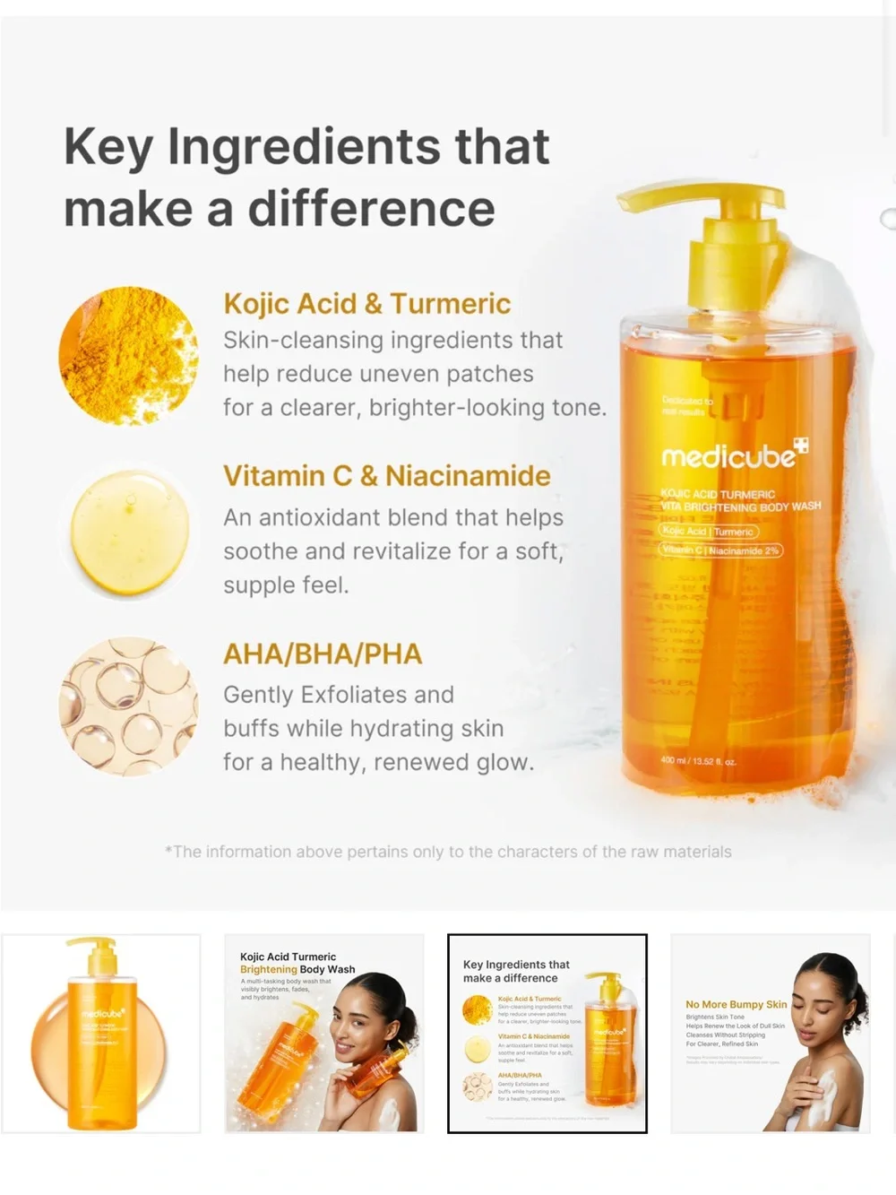 Medicube Brightening Body Wash with Kojic Acid & Turmeric - New in Box! 📦